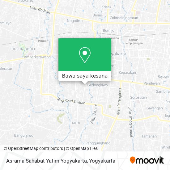 Peta Asrama Sahabat Yatim Yogyakarta