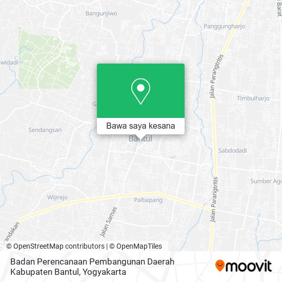 Peta Badan Perencanaan Pembangunan Daerah Kabupaten Bantul