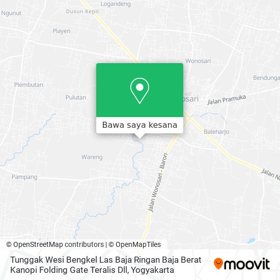 Peta Tunggak Wesi Bengkel Las Baja Ringan Baja Berat Kanopi Folding Gate Teralis Dll