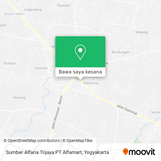 Peta Sumber Alfaria Trijaya PT Alfamart