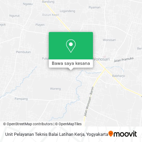 Peta Unit Pelayanan Teknis Balai Latihan Kerja