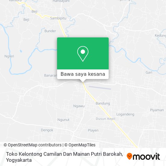 Peta Toko Kelontong Camilan Dan Mainan Putri Barokah