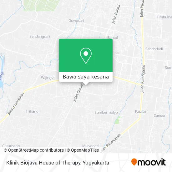 Peta Klinik Biojava House of Therapy