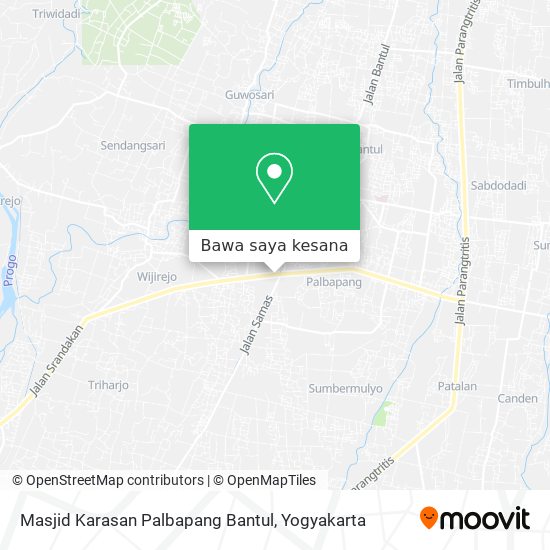 Peta Masjid Karasan Palbapang Bantul