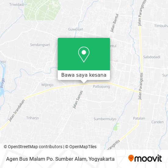 Peta Agen Bus Malam Po. Sumber Alam