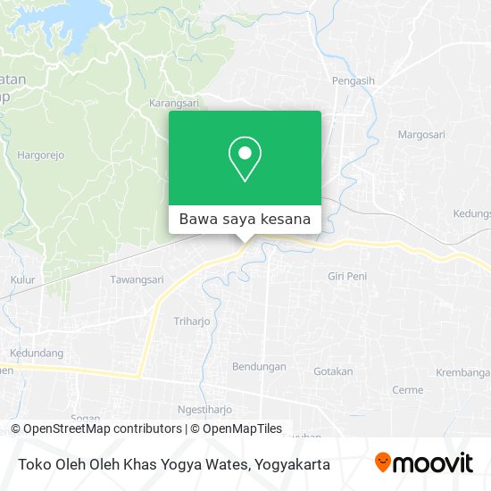 Peta Toko Oleh Oleh Khas Yogya Wates