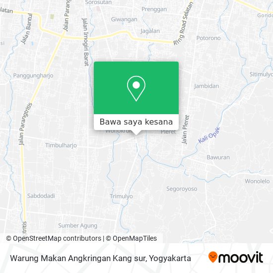Peta Warung Makan Angkringan Kang sur