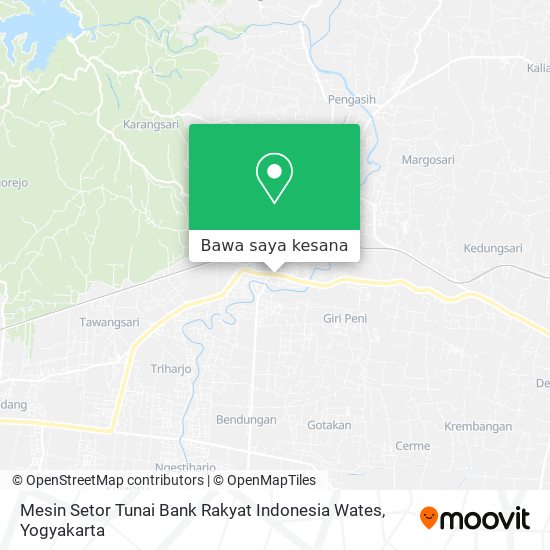 Peta Mesin Setor Tunai Bank Rakyat Indonesia Wates