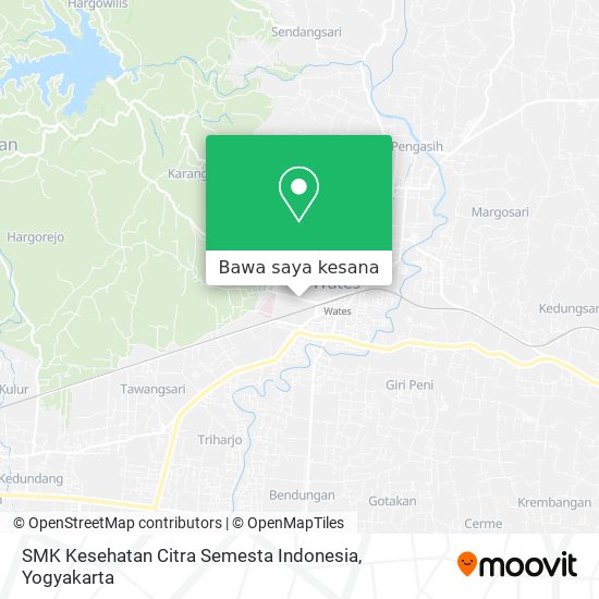 Peta SMK Kesehatan Citra Semesta Indonesia
