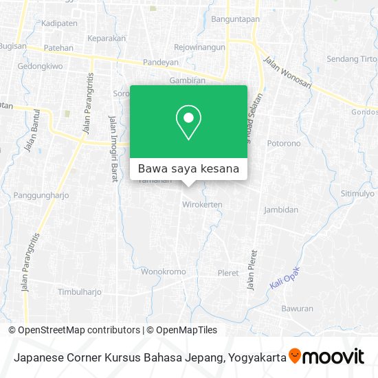 Peta Japanese Corner Kursus Bahasa Jepang