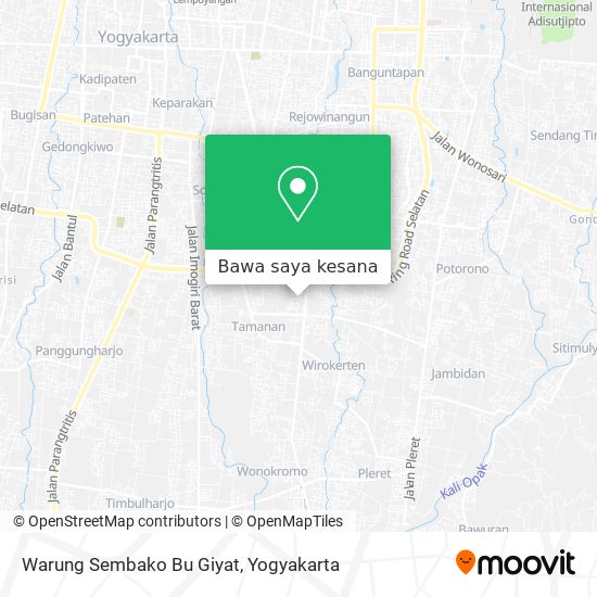 Peta Warung Sembako Bu Giyat