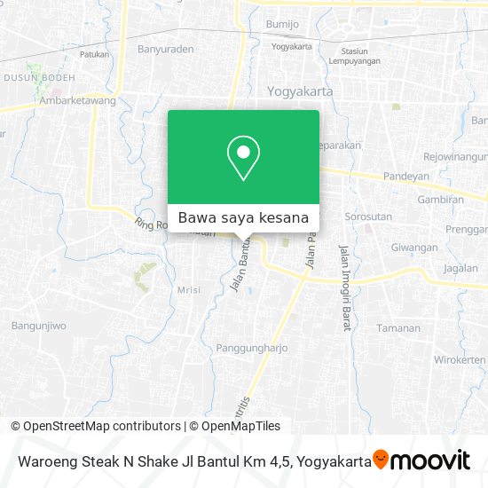 Peta Waroeng Steak N Shake Jl Bantul Km 4,5