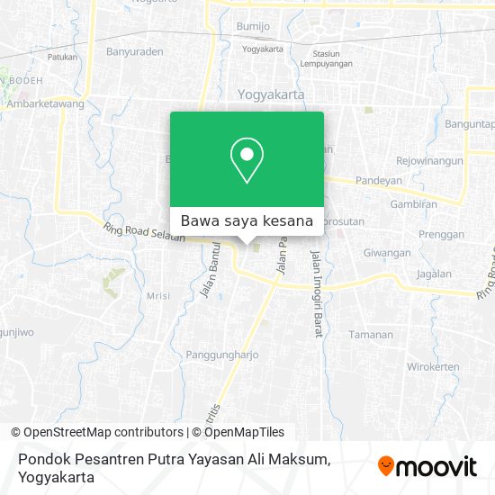Peta Pondok Pesantren Putra Yayasan Ali Maksum
