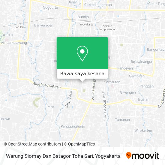 Peta Warung Siomay Dan Batagor Toha Sari