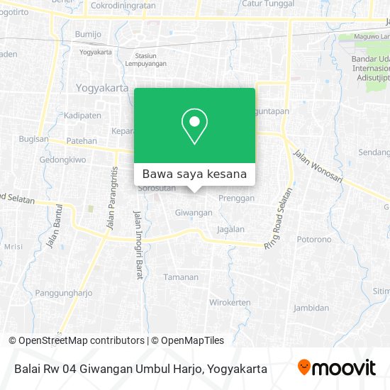 Peta Balai Rw 04 Giwangan Umbul Harjo