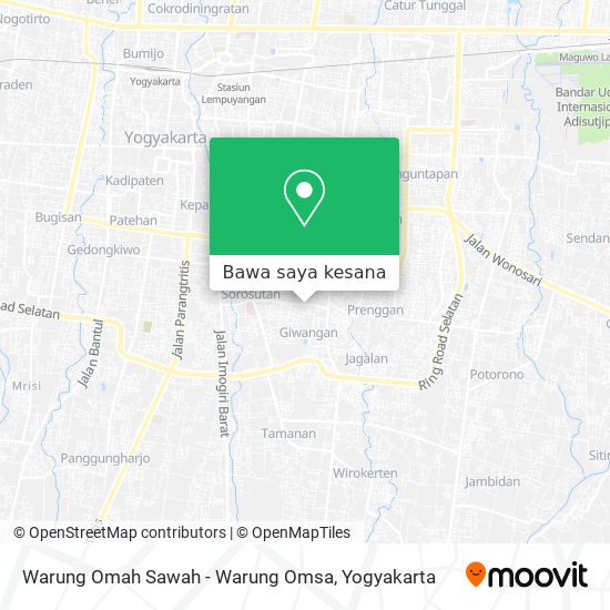 Peta Warung Omah Sawah - Warung Omsa