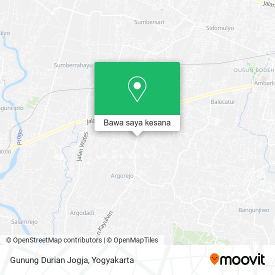 Peta Gunung Durian Jogja