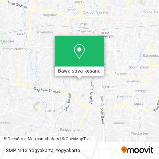 Peta SMP N 13 Yogyakarta