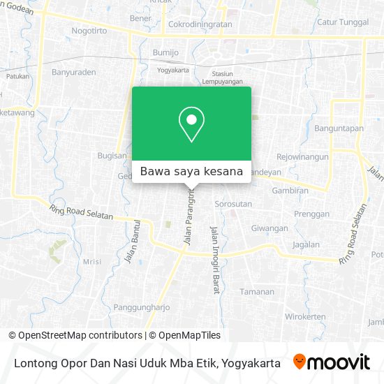 Peta Lontong Opor Dan Nasi Uduk Mba Etik