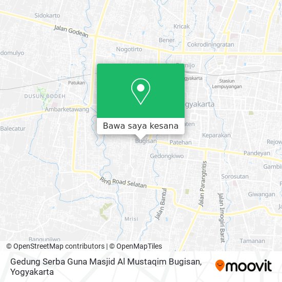 Peta Gedung Serba Guna Masjid Al Mustaqim Bugisan