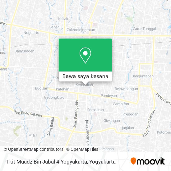 Peta Tkit Muadz Bin Jabal 4 Yogyakarta