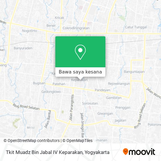 Peta Tkit Muadz Bin Jabal IV Keparakan