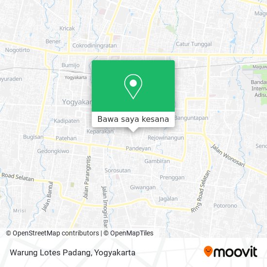 Peta Warung Lotes Padang