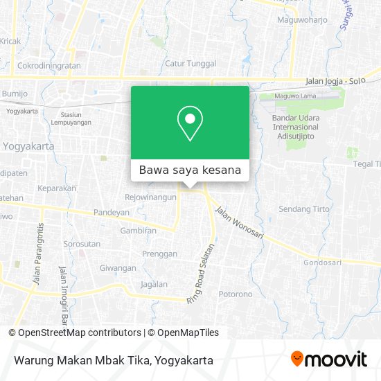 Peta Warung Makan Mbak Tika