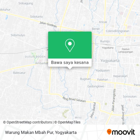 Peta Warung Makan Mbah Pur