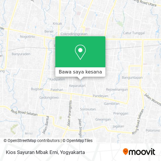 Peta Kios Sayuran Mbak Erni