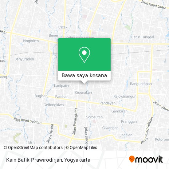 Peta Kain Batik-Prawirodirjan