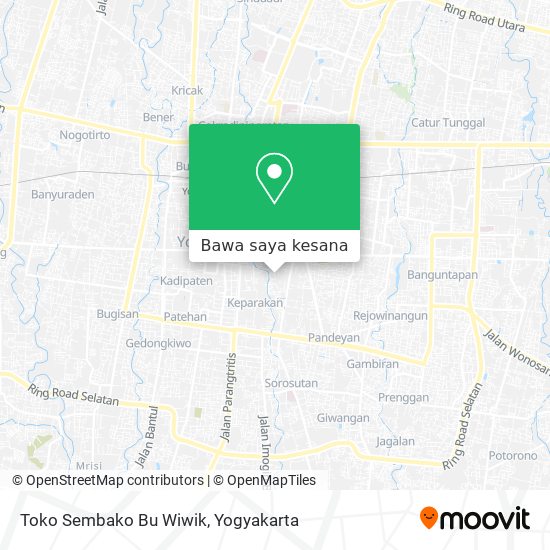 Peta Toko Sembako Bu Wiwik