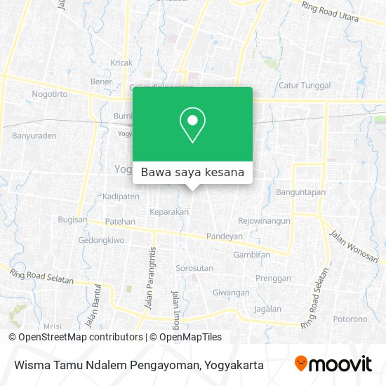 Peta Wisma Tamu Ndalem Pengayoman