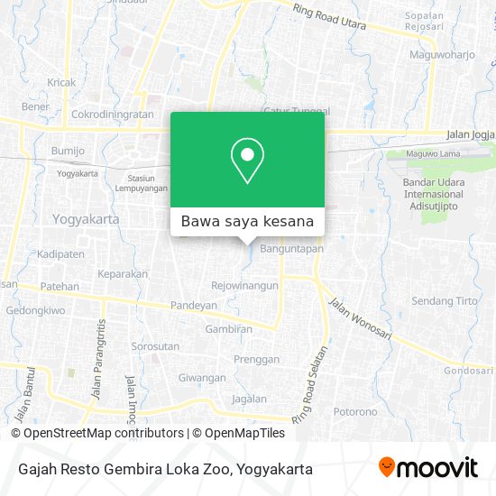 Peta Gajah Resto Gembira Loka Zoo