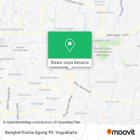Peta Bengkel Kurnia Agung 99
