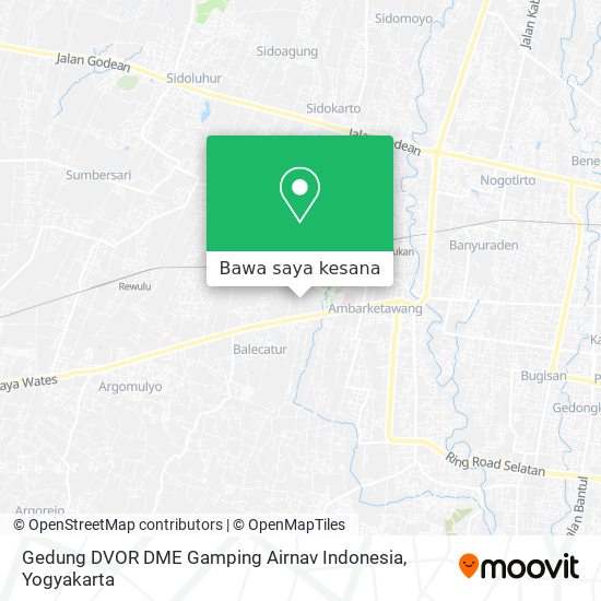 Peta Gedung DVOR DME Gamping Airnav Indonesia