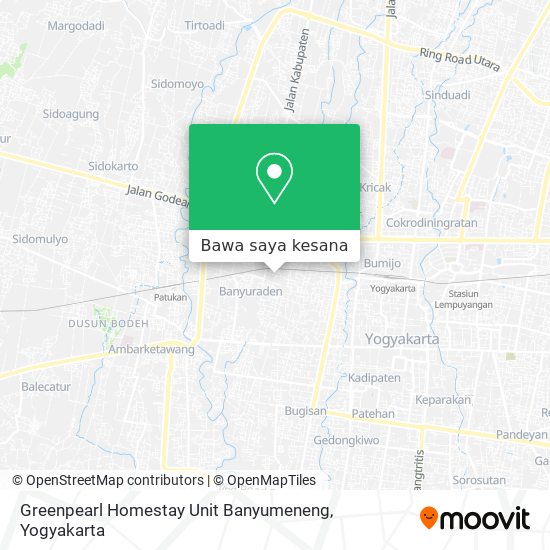 Peta Greenpearl Homestay Unit Banyumeneng