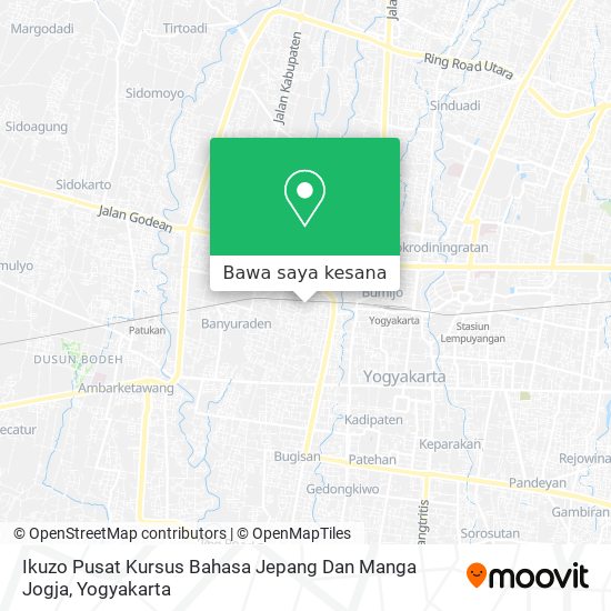 Peta Ikuzo Pusat Kursus Bahasa Jepang Dan Manga Jogja