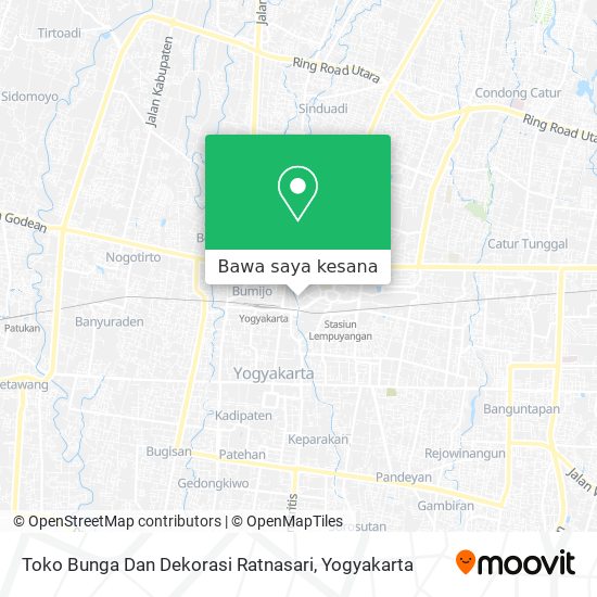 Peta Toko Bunga Dan Dekorasi Ratnasari