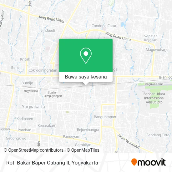 Peta Roti Bakar Baper Cabang II