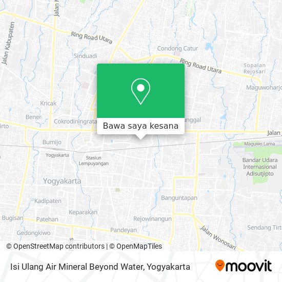Peta Isi Ulang Air Mineral Beyond Water