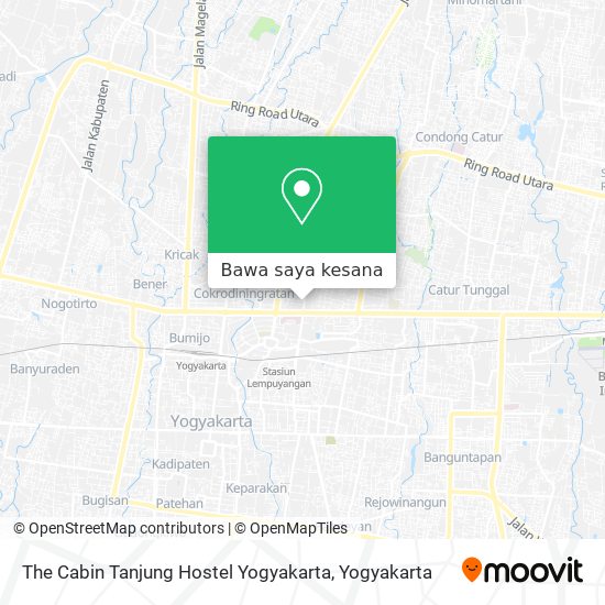 Peta The Cabin Tanjung Hostel Yogyakarta