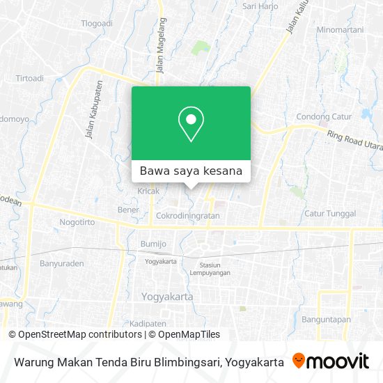 Peta Warung Makan Tenda Biru Blimbingsari