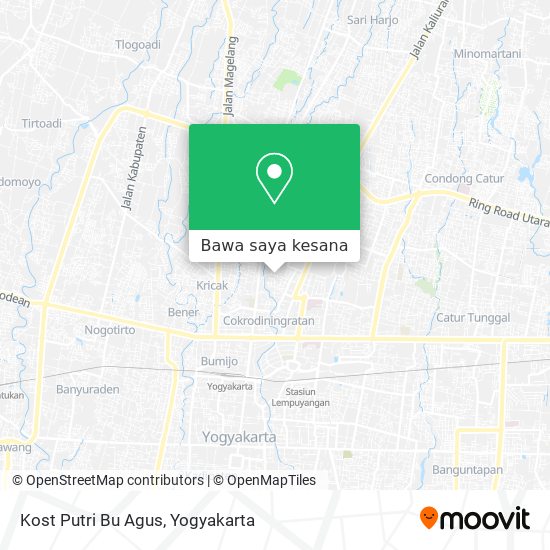 Peta Kost Putri Bu Agus