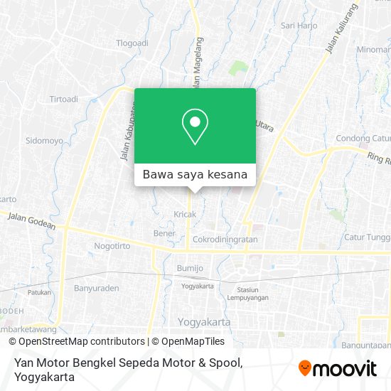 Peta Yan Motor Bengkel Sepeda Motor & Spool