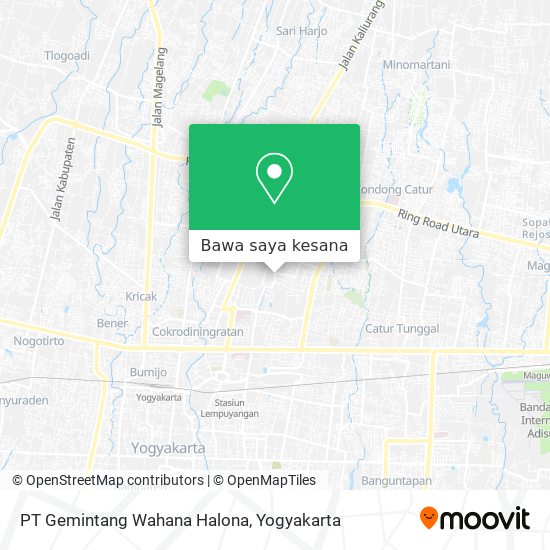 Peta PT Gemintang Wahana Halona