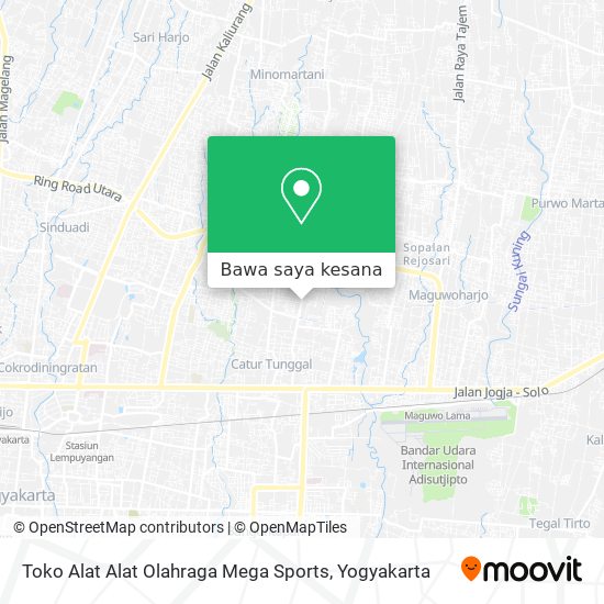 Peta Toko Alat Alat Olahraga Mega Sports