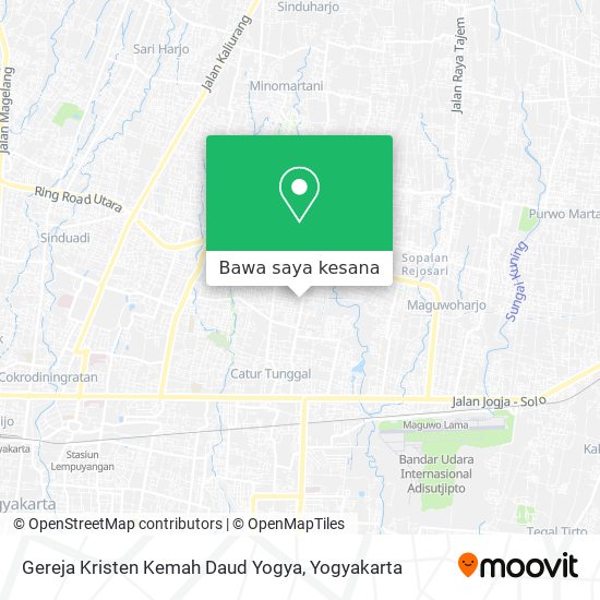 Peta Gereja Kristen Kemah Daud Yogya