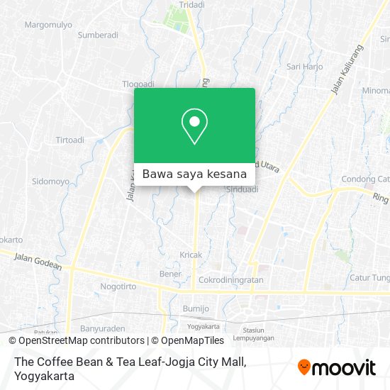 Peta The Coffee Bean & Tea Leaf-Jogja City Mall