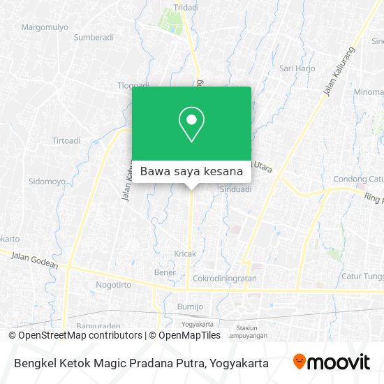 Peta Bengkel Ketok Magic Pradana Putra